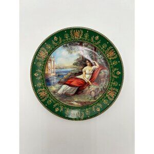 Vintage 80s Limoges France Porcelain Plate Set Boulme Josephine & Napoleon Seri